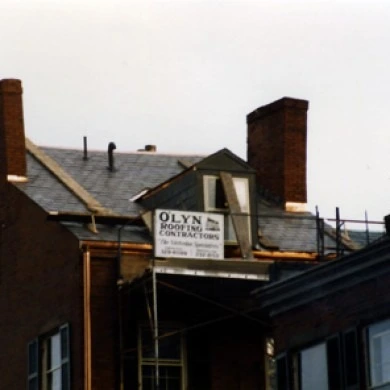 home with new copper gutters